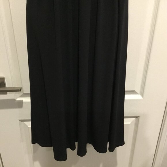 Alain Manoukian Black Satin Bow Dress Size M – Vintage Y2K Parisian Chic - Picture 5 of 13